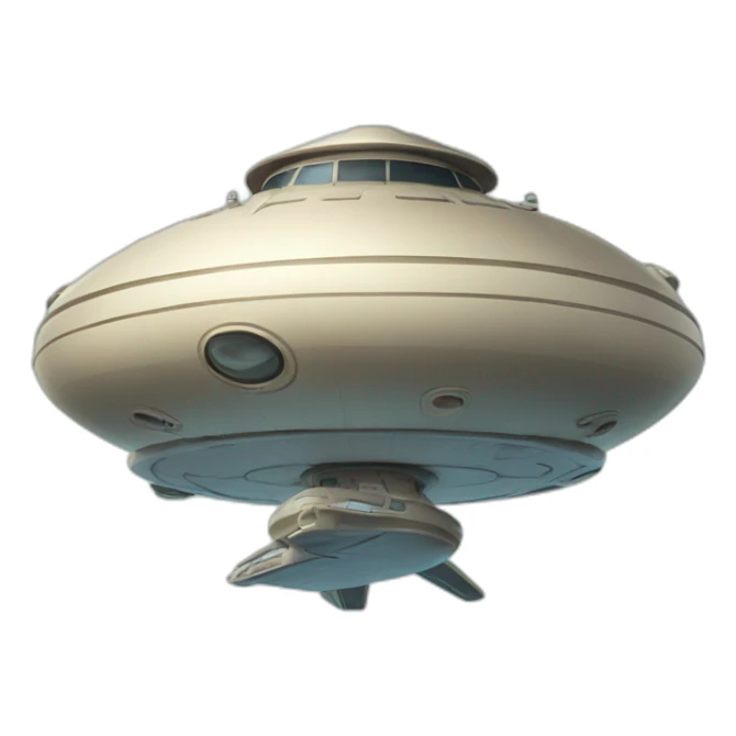 flying saucer with the inscription on the front of the sea ark sticker