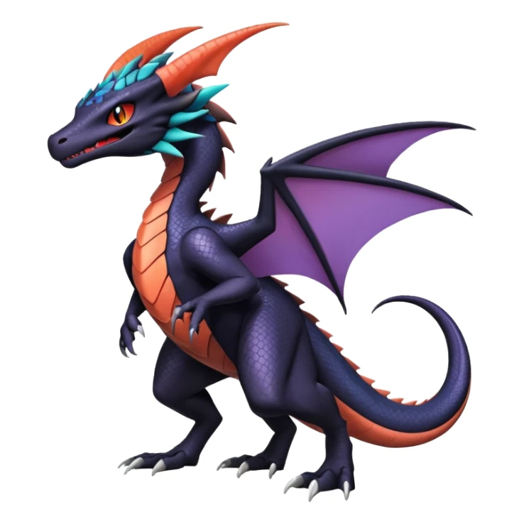 Salandit-Noibat-Noivern-Nargacuga-Dragon-Hybrid (Full body) sticker