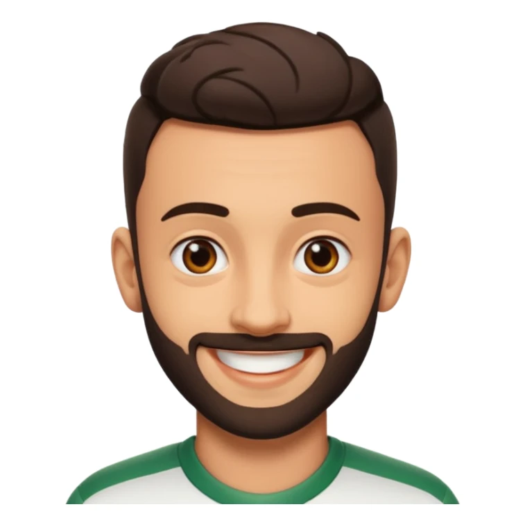 Realistic emoji of Bruno Fernandes sticker