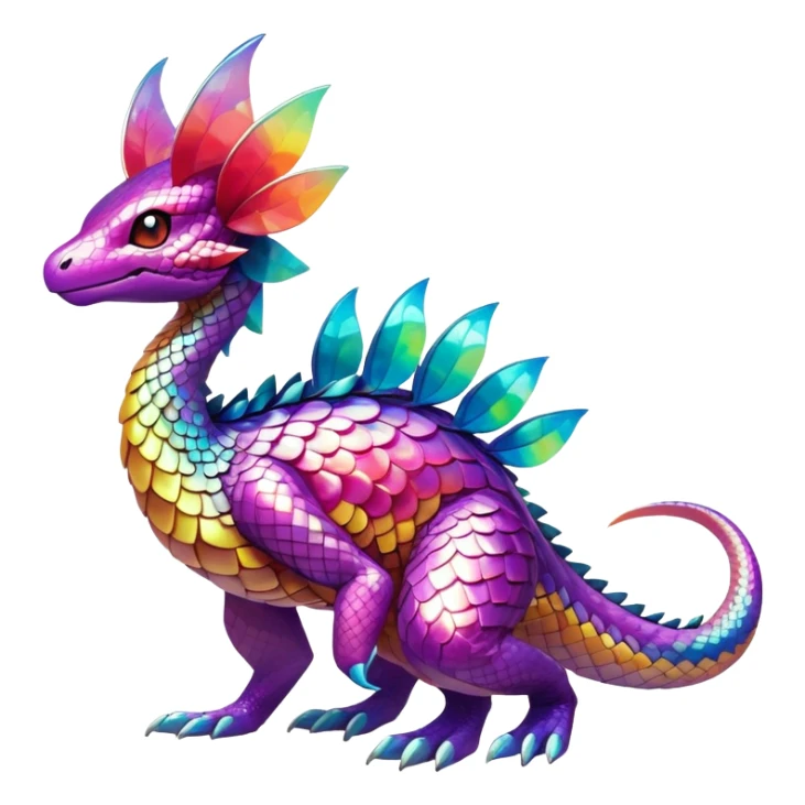 Shiny Exotic Pokémon-Fakémon-hybrid-creature (full body) sticker