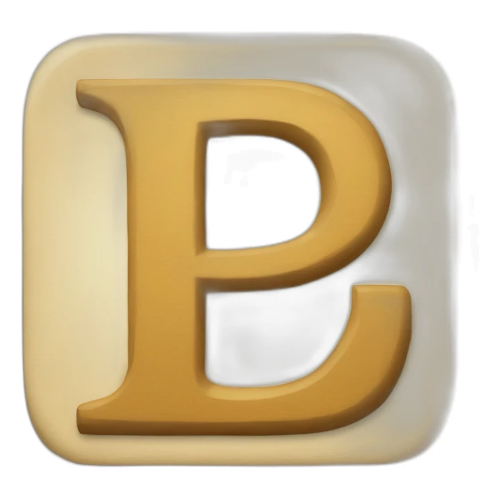 Letter P concatenate with letter D sticker