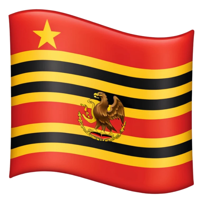 Flag of Angola but Triple sticker