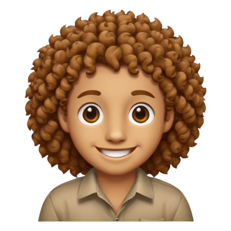 curly animal with shirt sticker