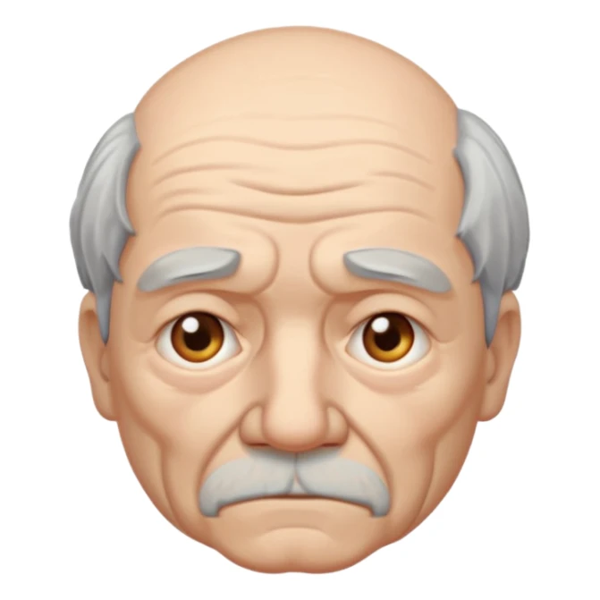 anciano triste sticker