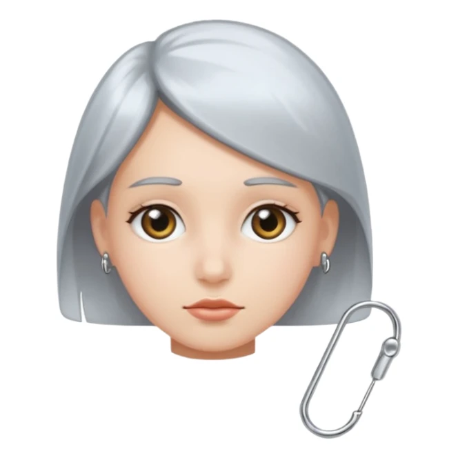 girls safety pin sticker