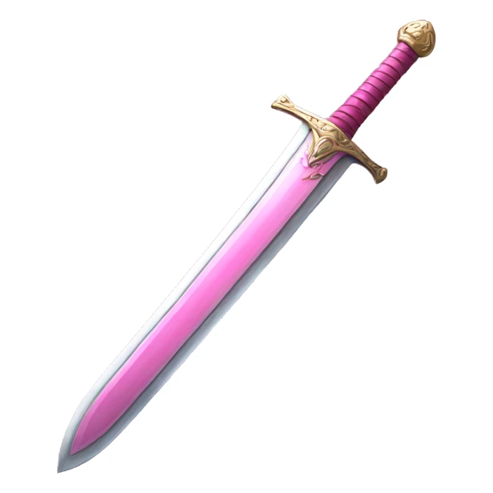 Pink hyper realistic sword high detail pink sword  sticker