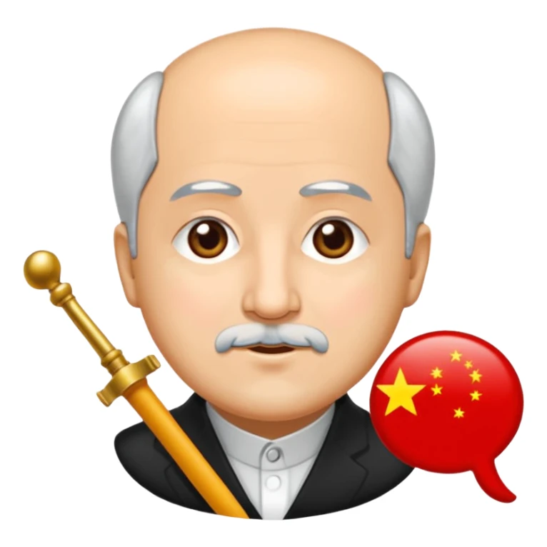 Çince bir yazı kartı sticker