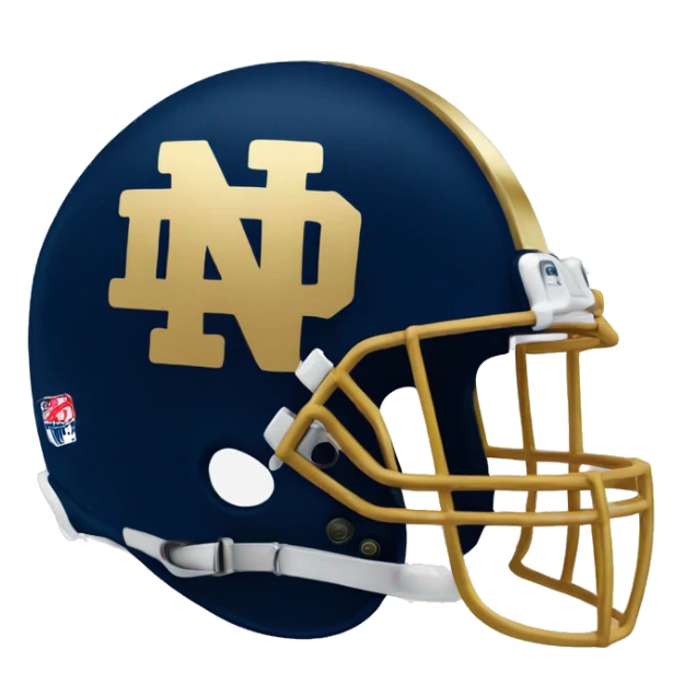 Notre dame football helmet sticker