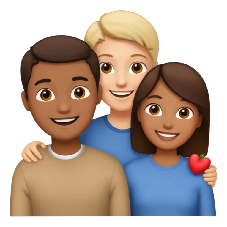 3 personas unidas clientes sticker