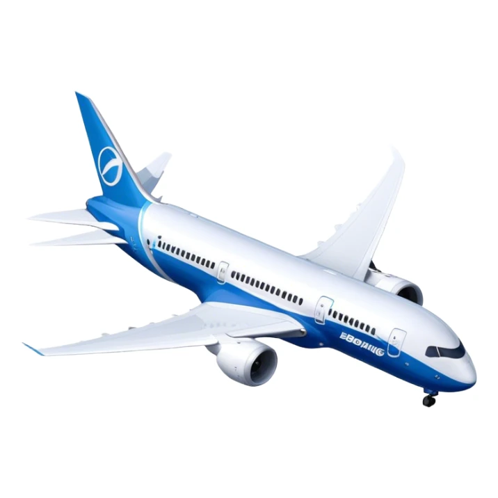 Boeing 787 Dreamliner - Boeing (Model Year: 2022) (Iconic colour: White with blue) sticker