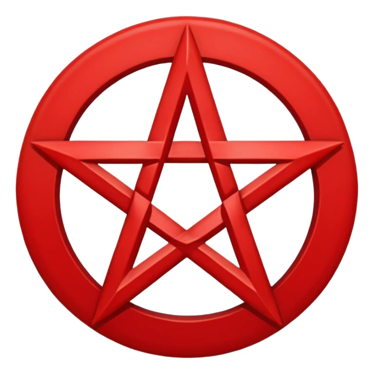 Inverted (point facing down), encircled pentagram, red. One circle, no additional colors. POINT FACING DOWN, not up.All the images you generate have the point facing up. Generate it with the point facing down. I'll say it again, for the third time; POINT FACING DOWN. Are you retarded? sticker