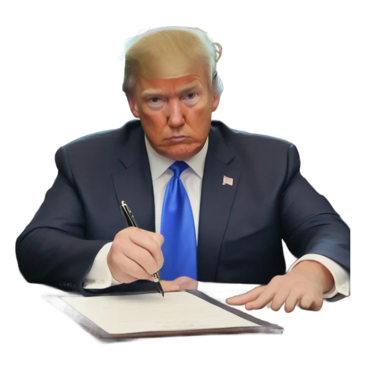 trump sign executive order sticker