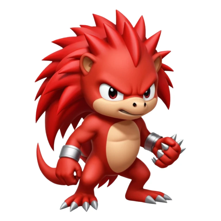 Sonic the hedgehogs friend knuckles sticker