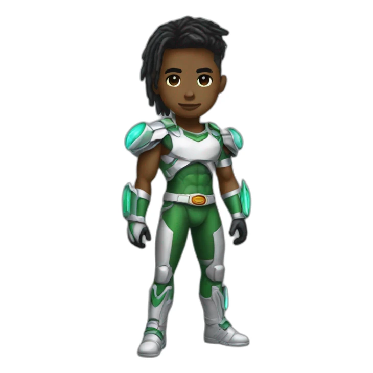 cyberpunk power ranger full body sticker