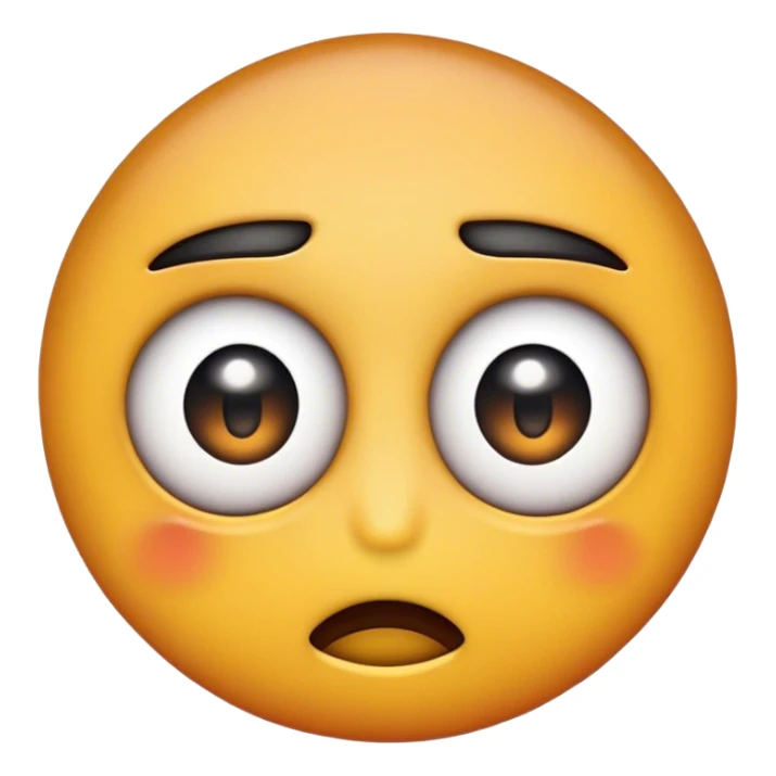 dissatisfied emoji with eyes up sticker