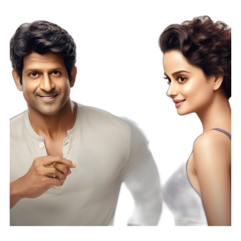 Hritik Roshan and Kangna Ranaut sticker