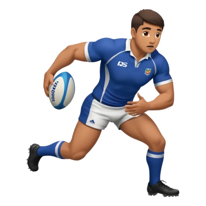 a rugby player turning over the ball at a breakdown sticker