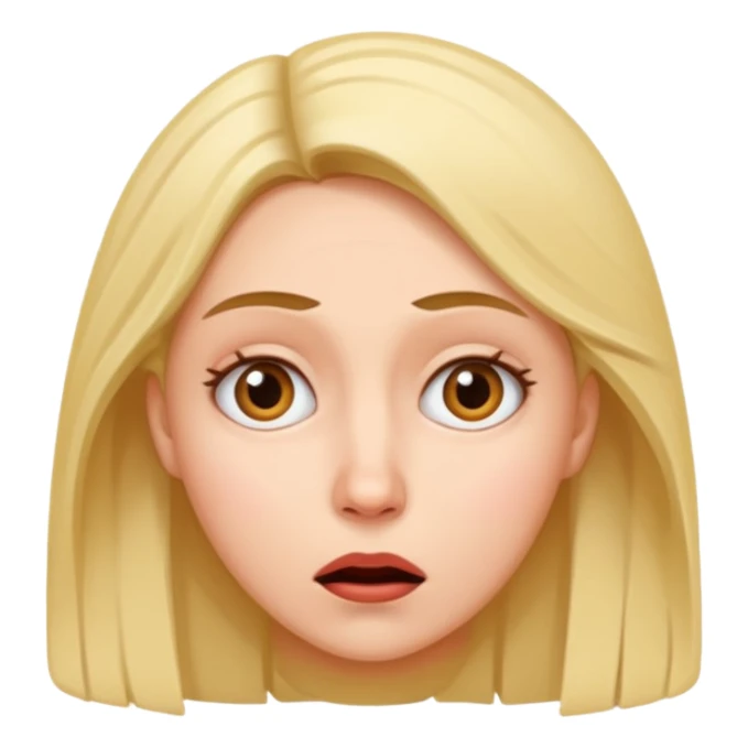  confused and weirded out woman sticker