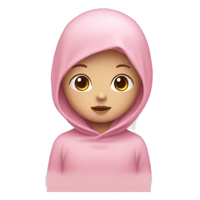 baby pink iphone heart no face  sticker