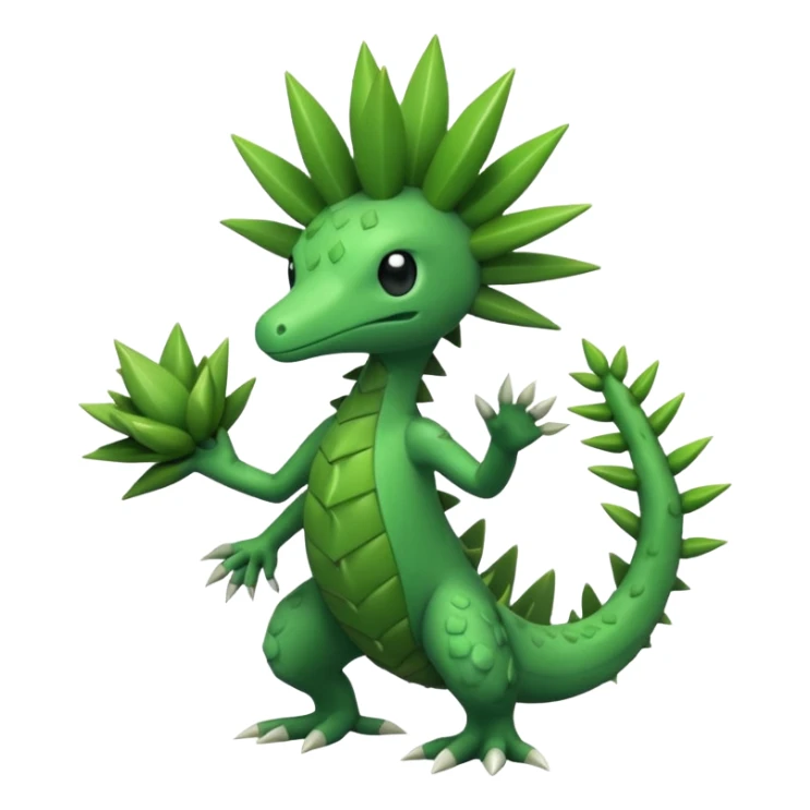 Shiftry-Cacturne-Grovyle-Fraxure-fusion sticker