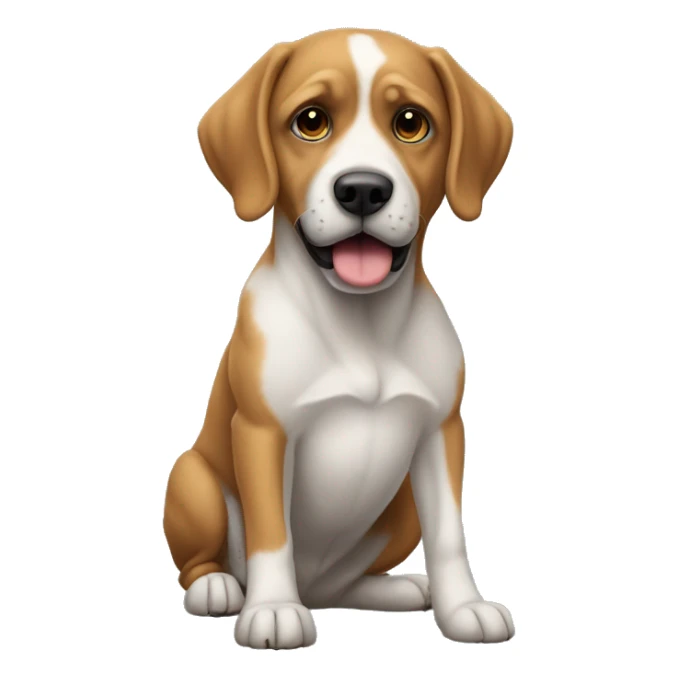 Un chien qui dit m’en fou sticker