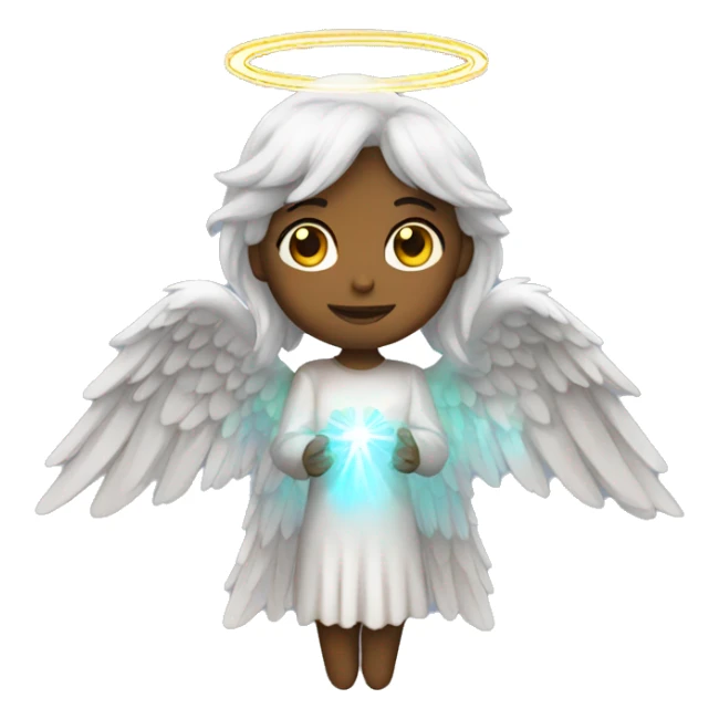 Holographic angel sticker