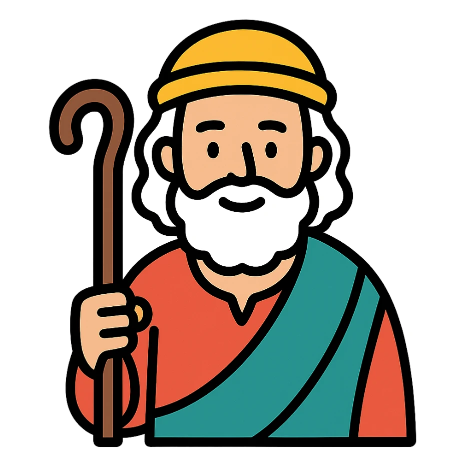 abrahm as a character sticker