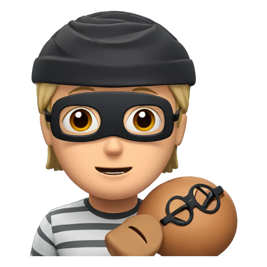 smiling boy in striped shirt sticker