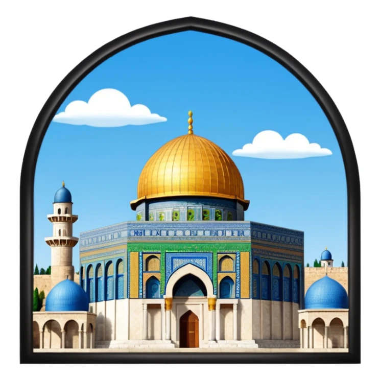 Dome of the rock, Palestine sticker