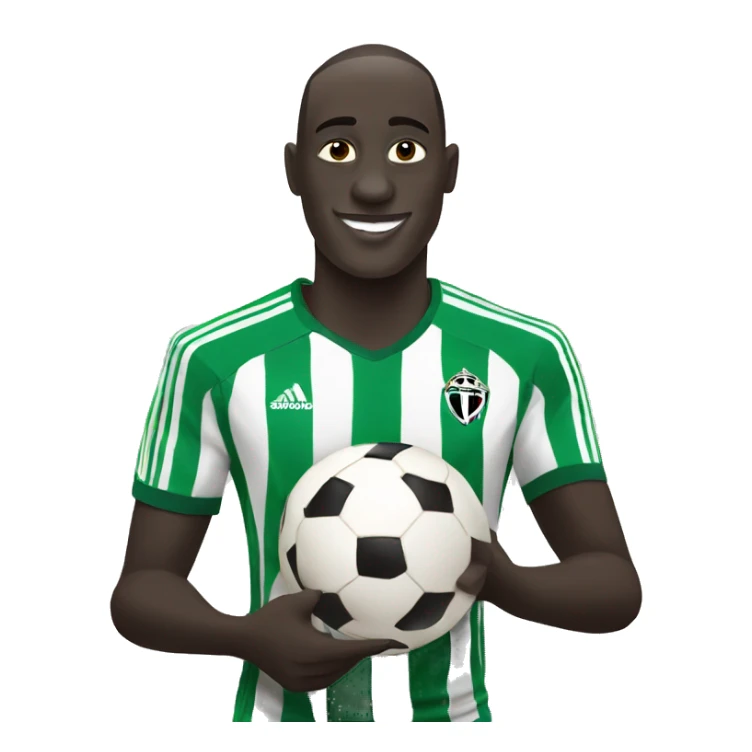 demba ba with soccer ball sticker