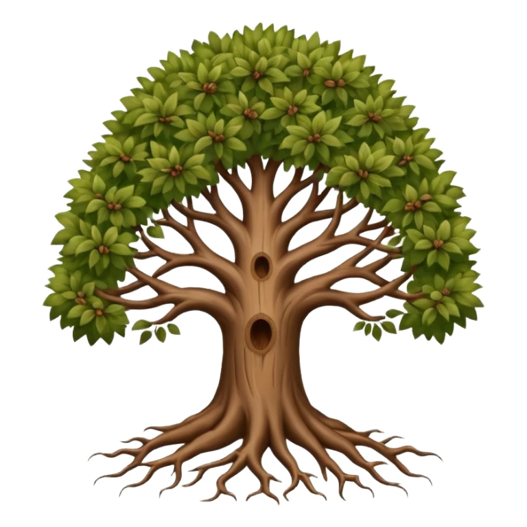 family tree with long roots sticker