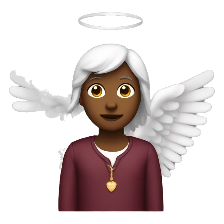burgundy angel sticker