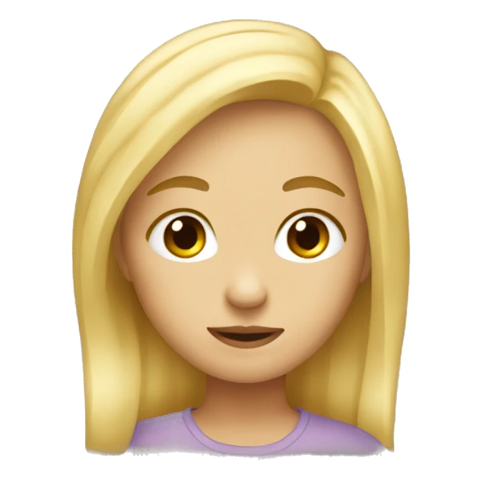 blond girl who don’t know  sticker