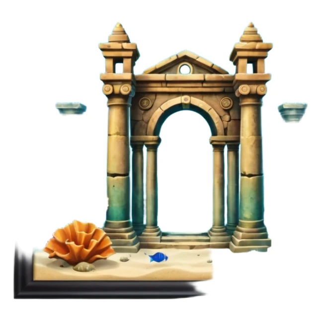 The Lost Island of Atlantis sticker