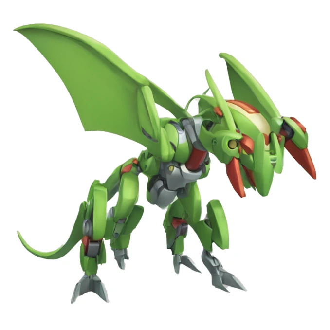 Mechanical Flygon-dragon-Bisharp-Medabot-Mecha full body sticker