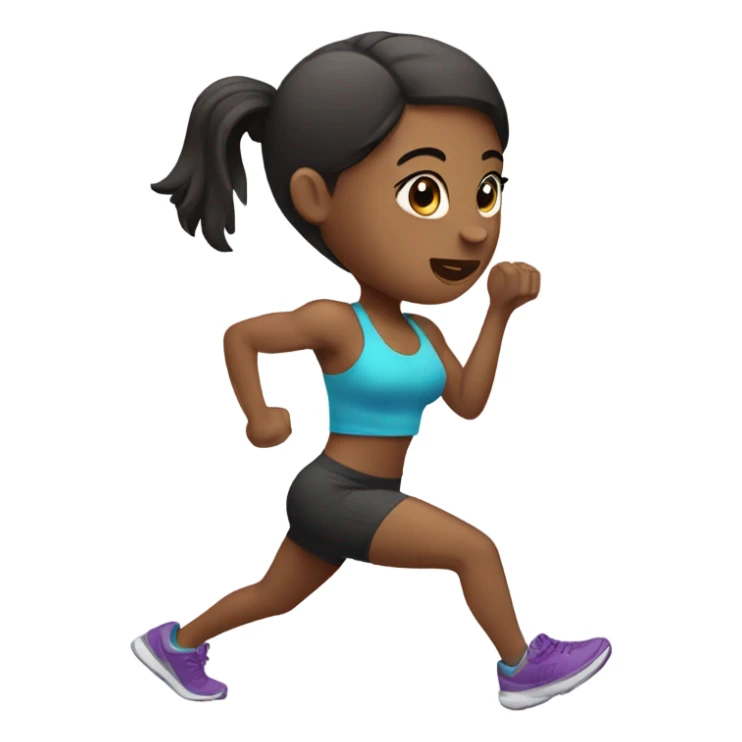 cute girl working out  sticker