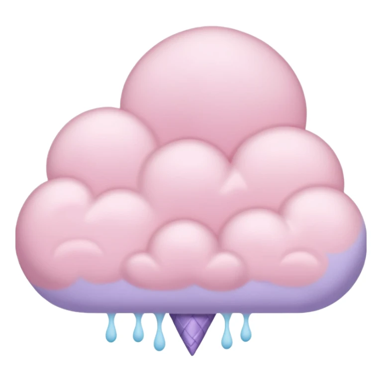 soft pastel pink cloud with a hint of lavender sticker