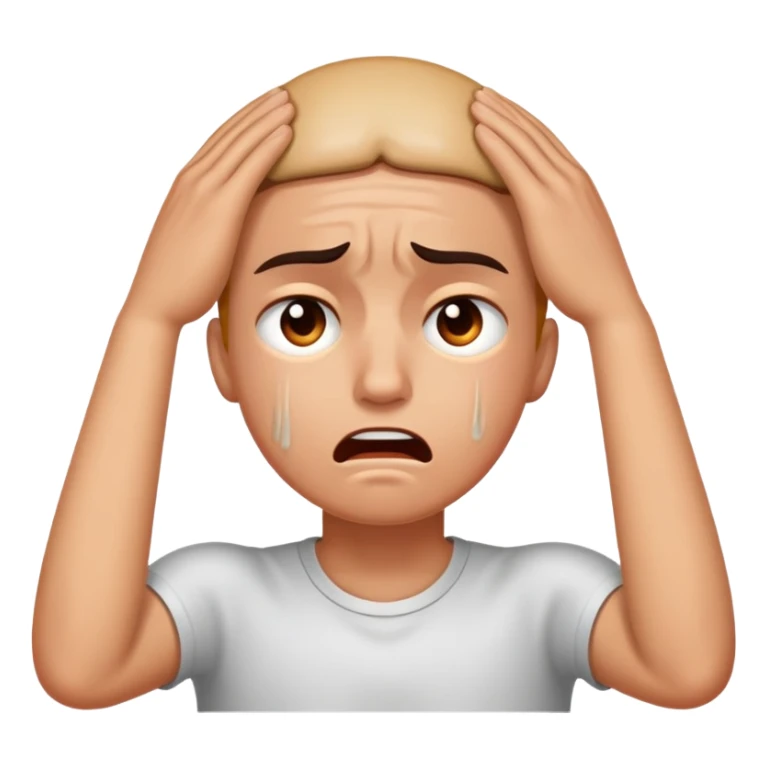 Sweat, anxiety, headaches, anguish, anger sticker