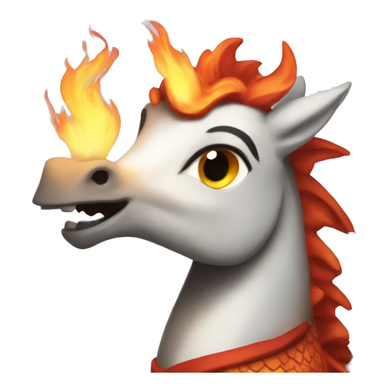 Year of the fire dragon pony sticker
