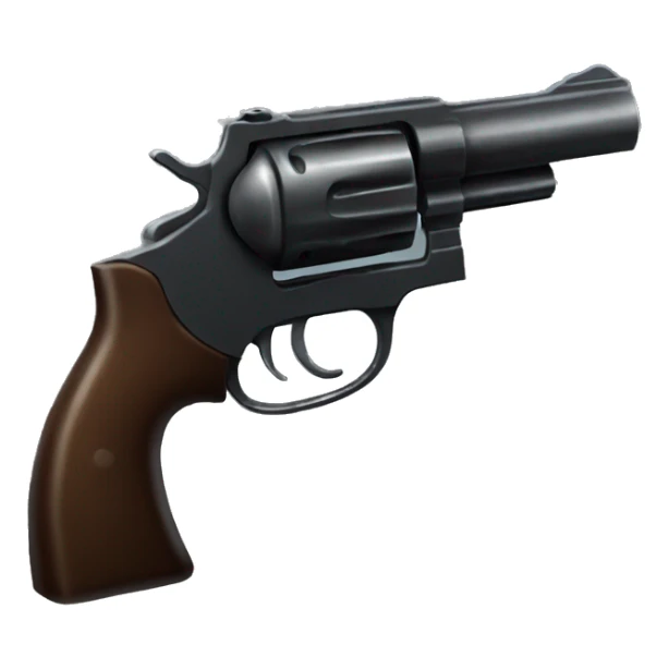 Dark gun revolver sticker