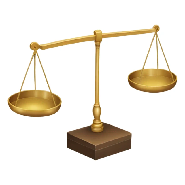 Pion de jeu en forme de balance sticker