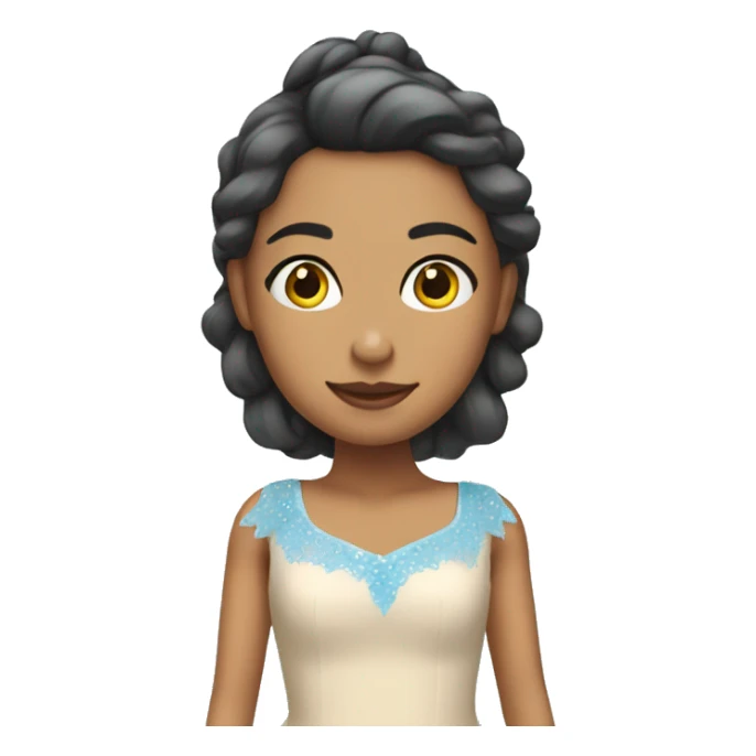 Chica bailarina con vestido azul  sticker