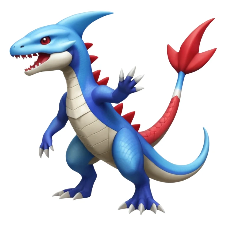 Shiny Koraidon-Latios-Marowak-Gabite-Fakémon-hybrid-creature (full body)  sticker