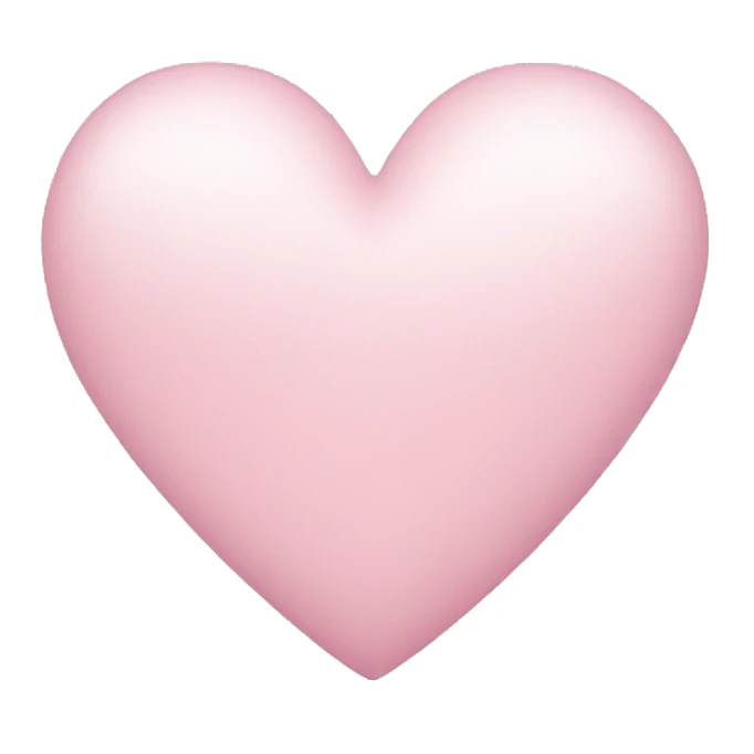 Light pink heart  sticker