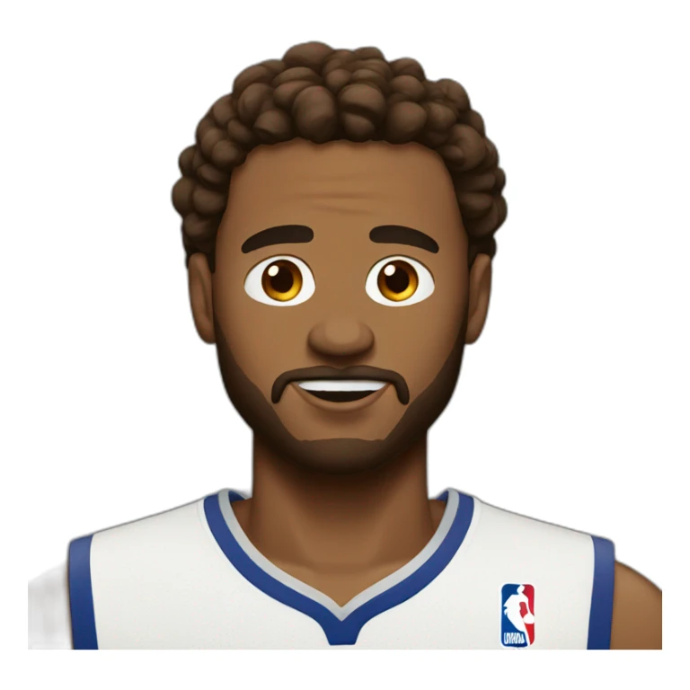 NBA white dude brown hair with 21 on his jersey sticker