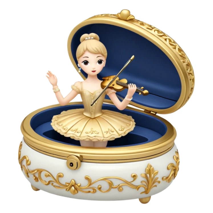 Ballerina Jewelry Music Box sticker