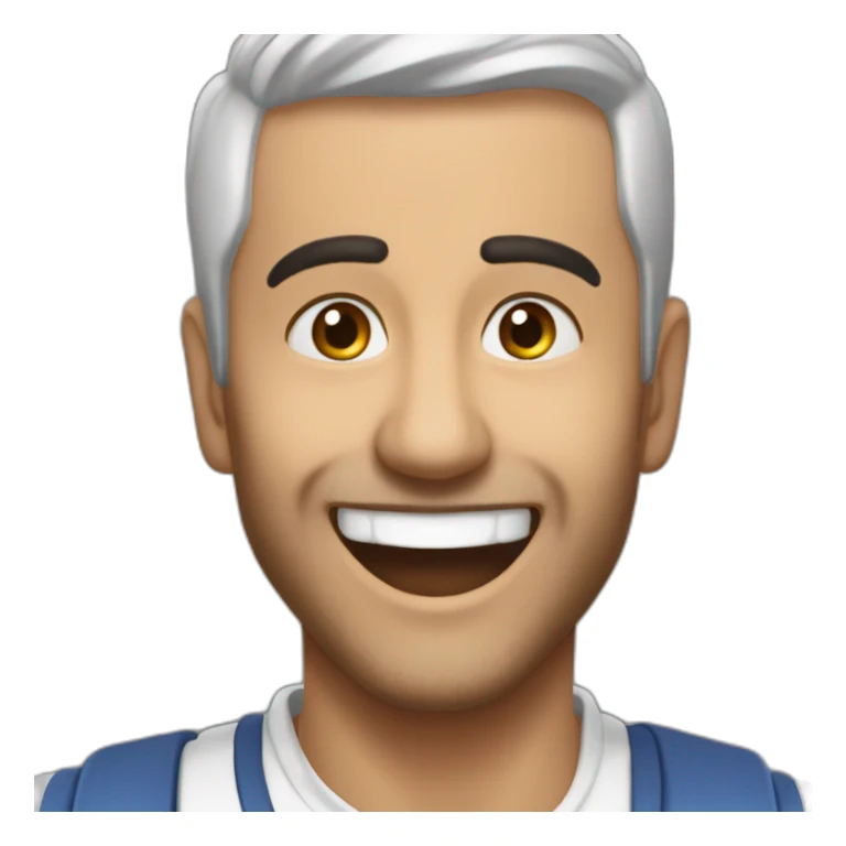 Ferhat Mhenni entrain de rire  sticker