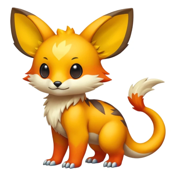 Cute cool animal hybrid Fakemon full body sticker