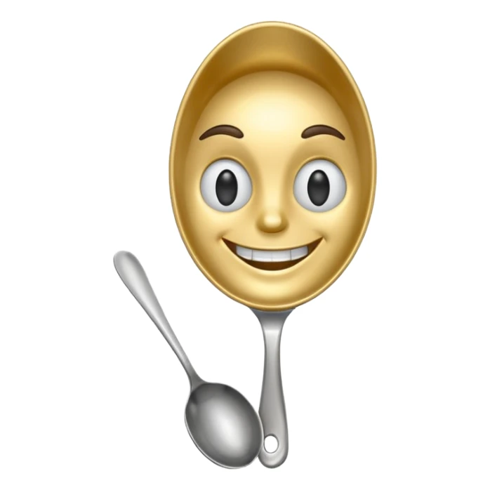 kaşık adam, a character made from a spoon sticker