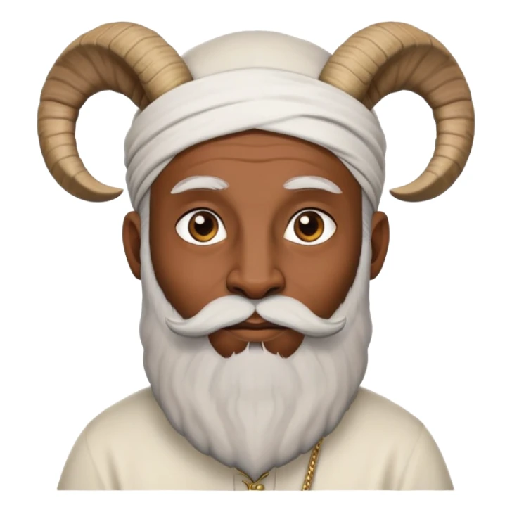 Papa musulman Brown skin barbe goat sticker